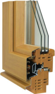 Energiespar-Holz-Alu-Fenster mit verstärktem Profil