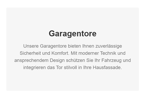 Garagentore für  Emmering
